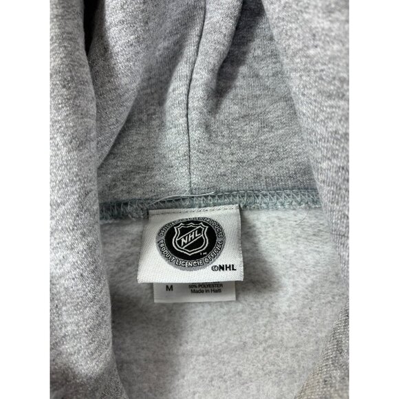 Boston‎ Bruins NHL Screened Logo Hoodie Sweatshirt (Men's Medium) Gray - Picture 4 of 13